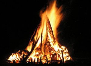 Sant Joan Festival Barcelona Bonfire